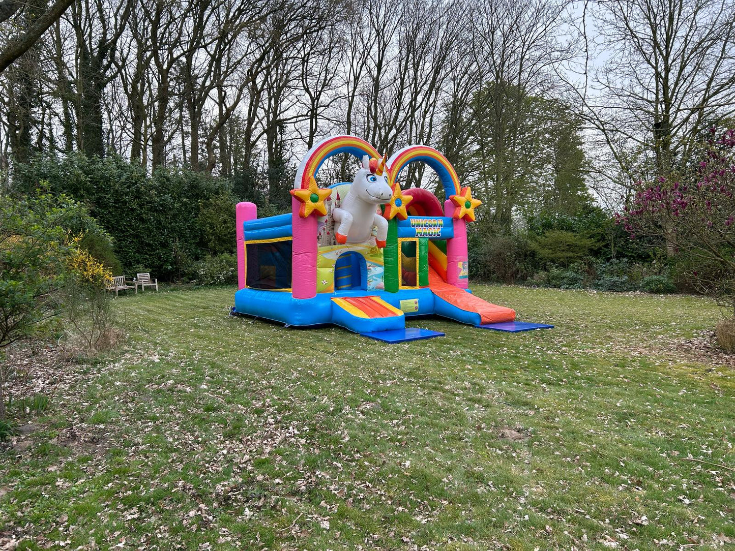 Multiplay Springkussens Groot - Unicorn