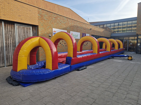 Buikschuifbaan SuperSplash 18m met plonsbad!